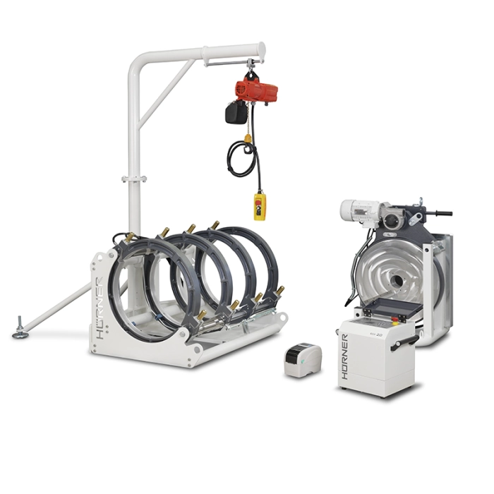 HÜRNER 630 CNC ECO 2.0 automata jegyzőkönyvezős tompahegesztőgép teljes befogósorozattal 315-630 +Bluetooth